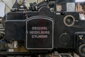 Original Heidelberg Cylinder - Advance Paper Box - Winnipeg, Canada