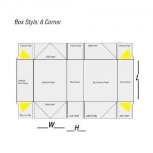 Six Corner Tray - Advance Paper Box - Winnipeg, Canada